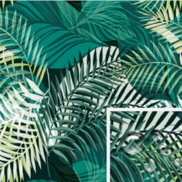 Paszportówka Oxford Zielone Liście