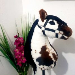 Hobby Horse Srokaty z Ogłowiem A3 Grzywa Czarna